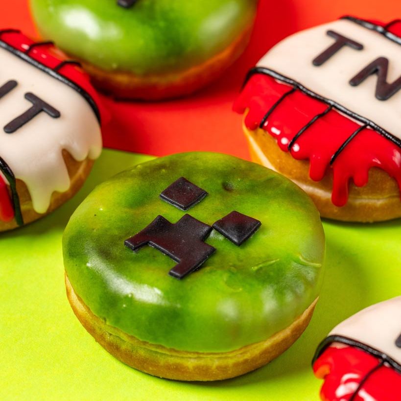 "Minecraft Special" doughnut gift box (vegan)
