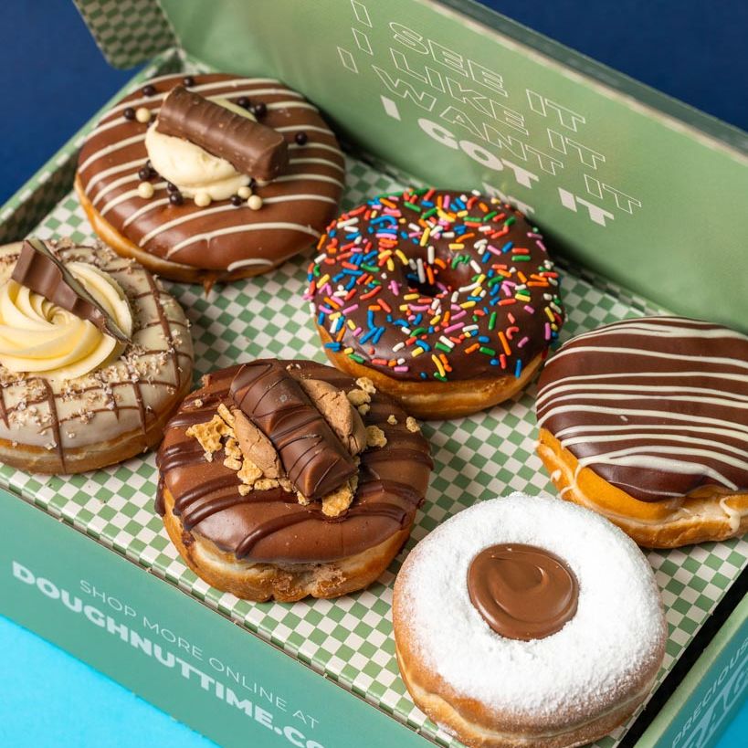 "Chocoholics" doughnut gift box