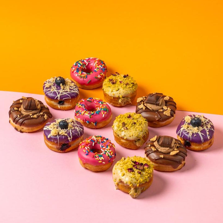 Mini doughnut party box XL – 60 mini doughnuts