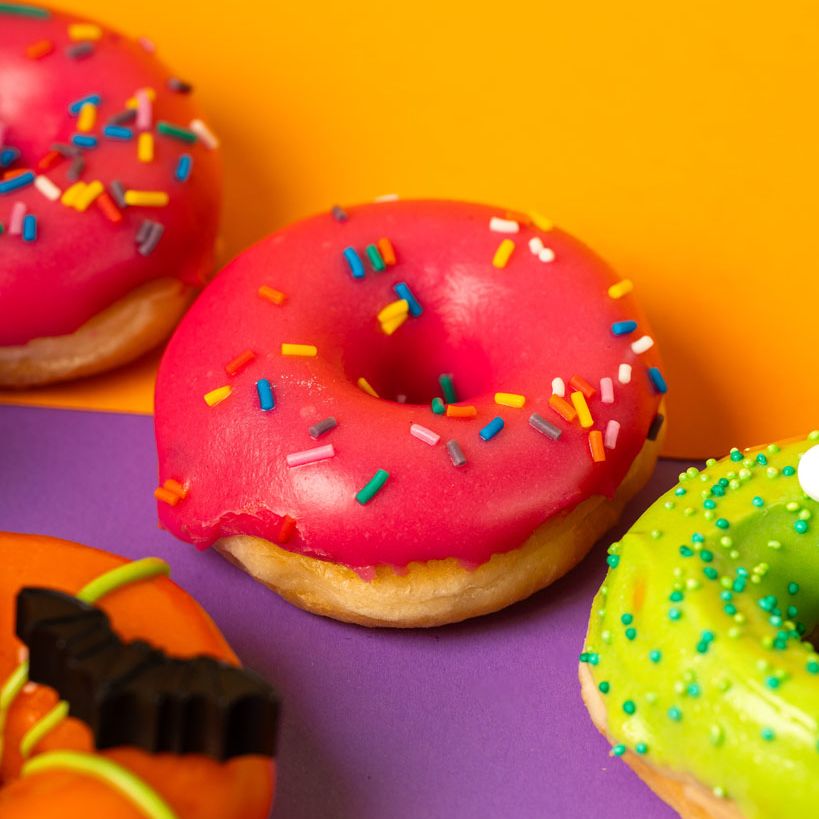 Gluten-free Halloween mini doughnut gift box