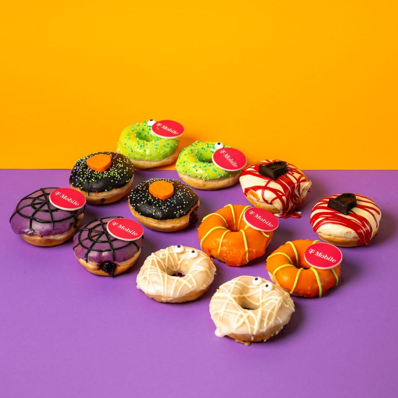 Corporate Halloween mini donut gift box