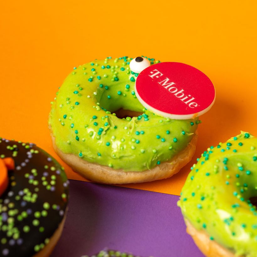 Corporate Halloween mini donut gift box