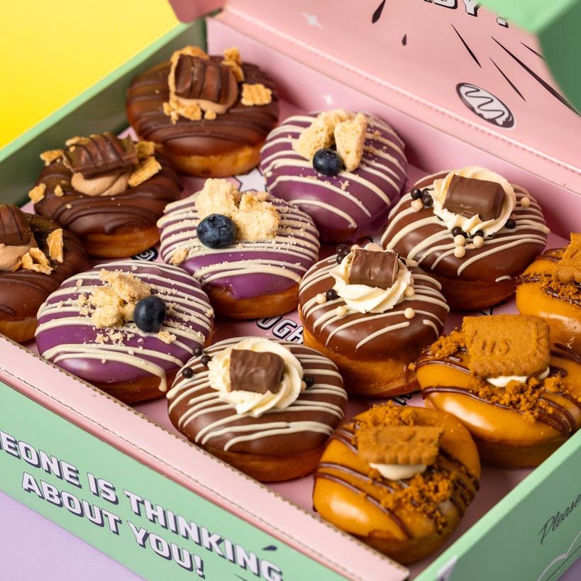 "Filled with Love" mini doughnut gift box