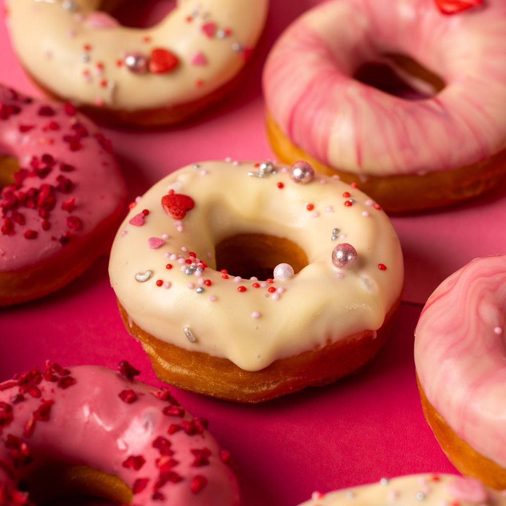 "Pink Party" Mini-Donut gift box (vegan)